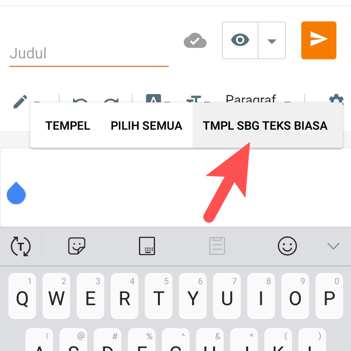 Tempel Sebagai Teks Biasa