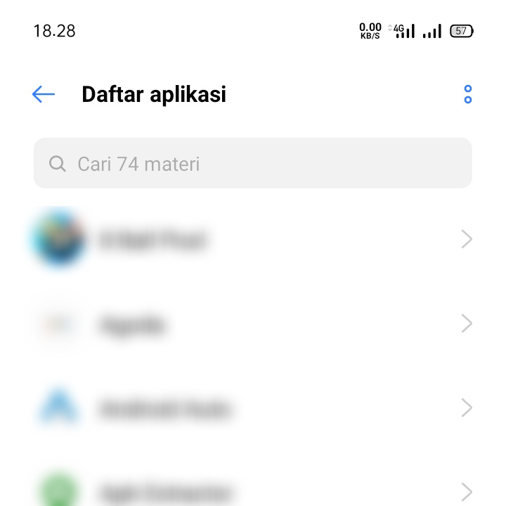 Daftar Aplikasi