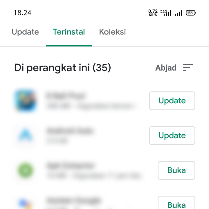 Tab Terinstal