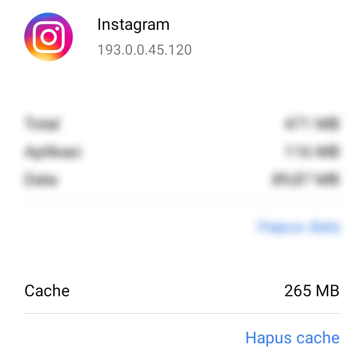 Cache Apl Menumpuk