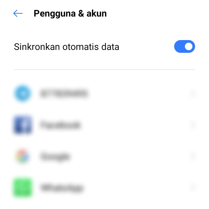 Nonaktifkan Sinkronisasi
