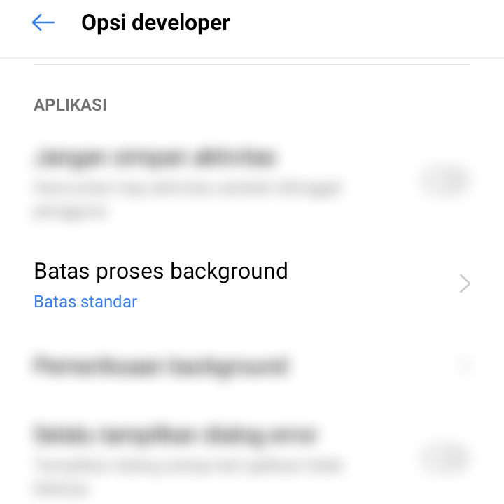 Opsi Batas Proses Background