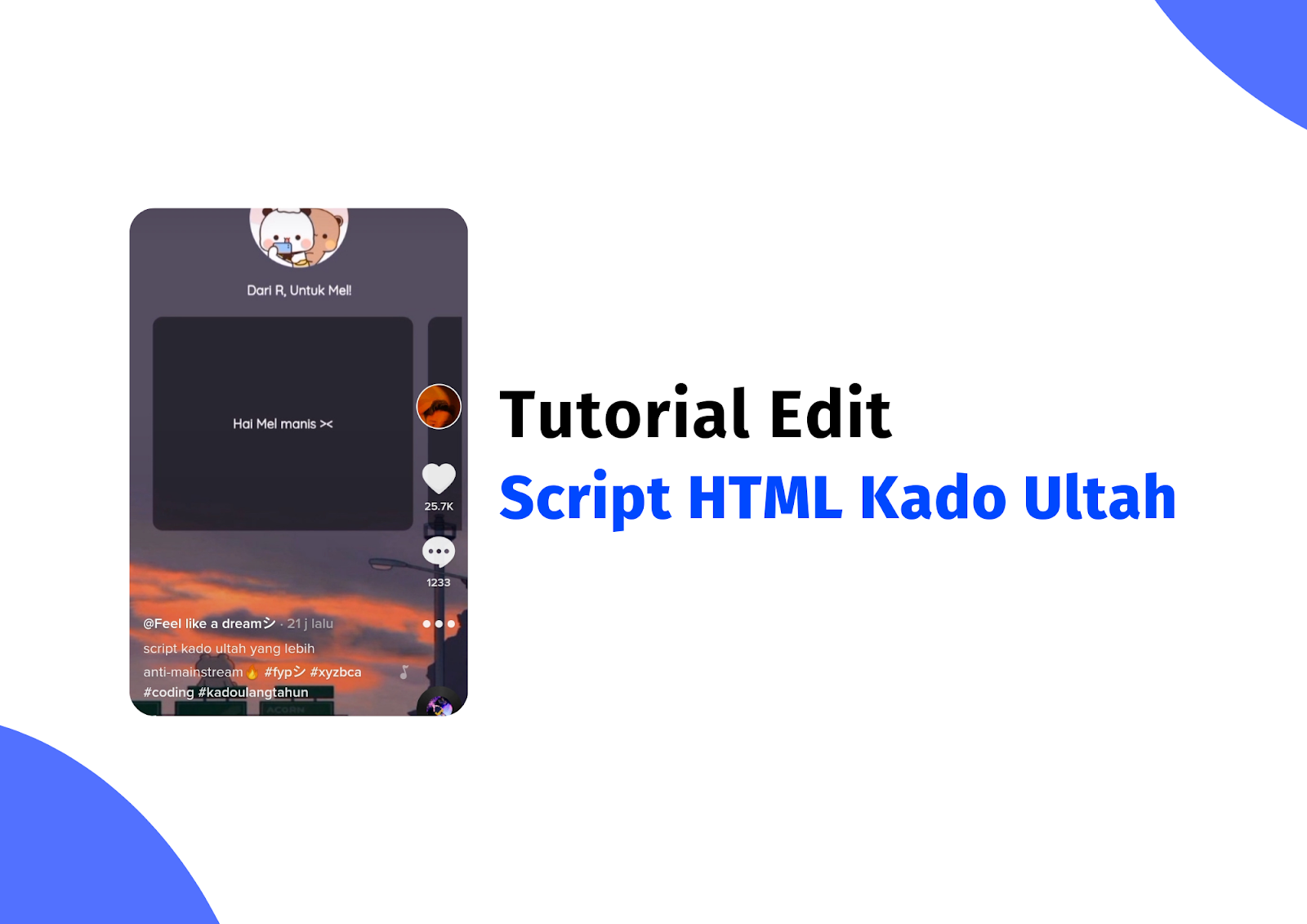 Cara Edit Script HTML Kado Ultah