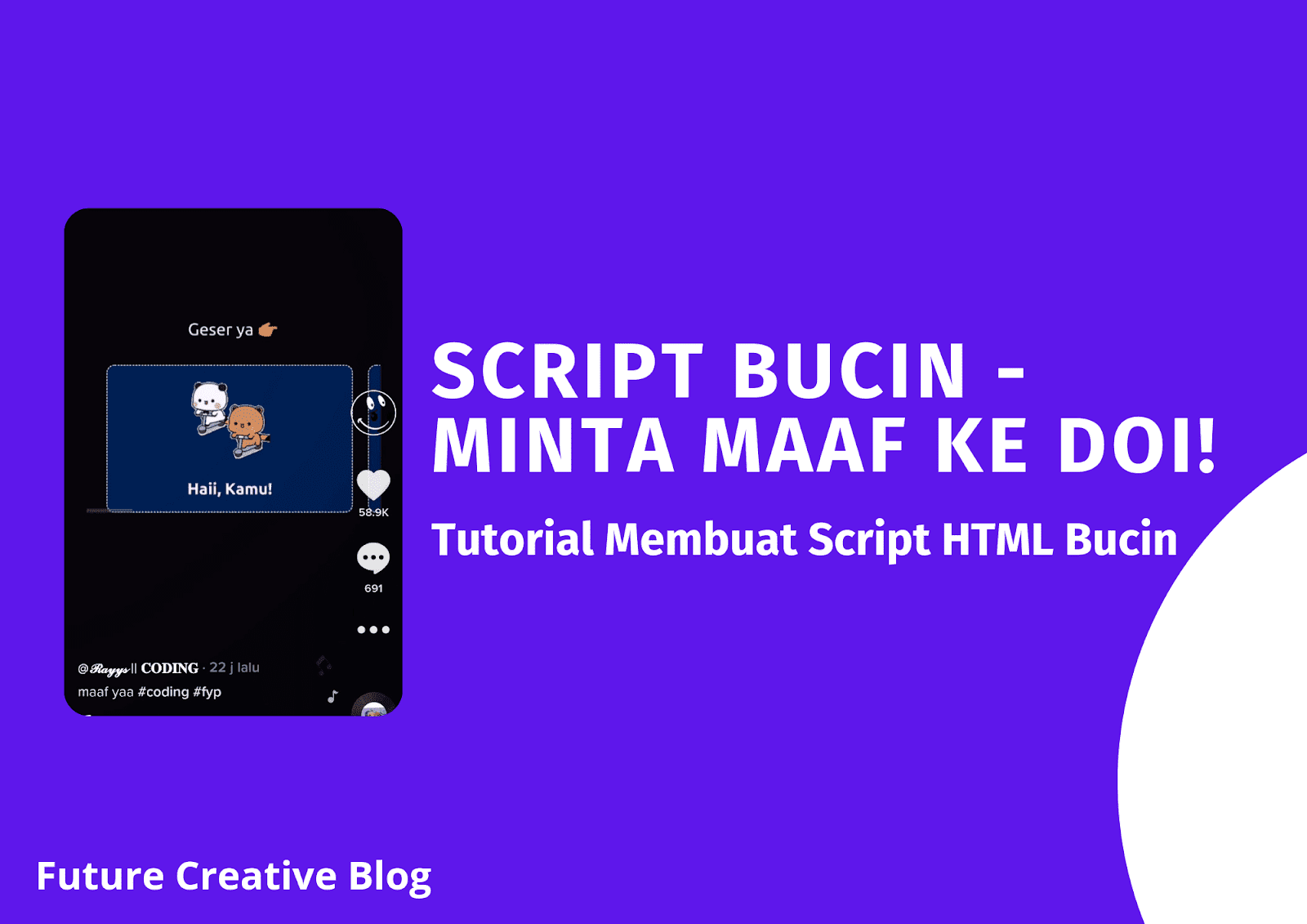 Script HTML Bucin versi Minta Maaf