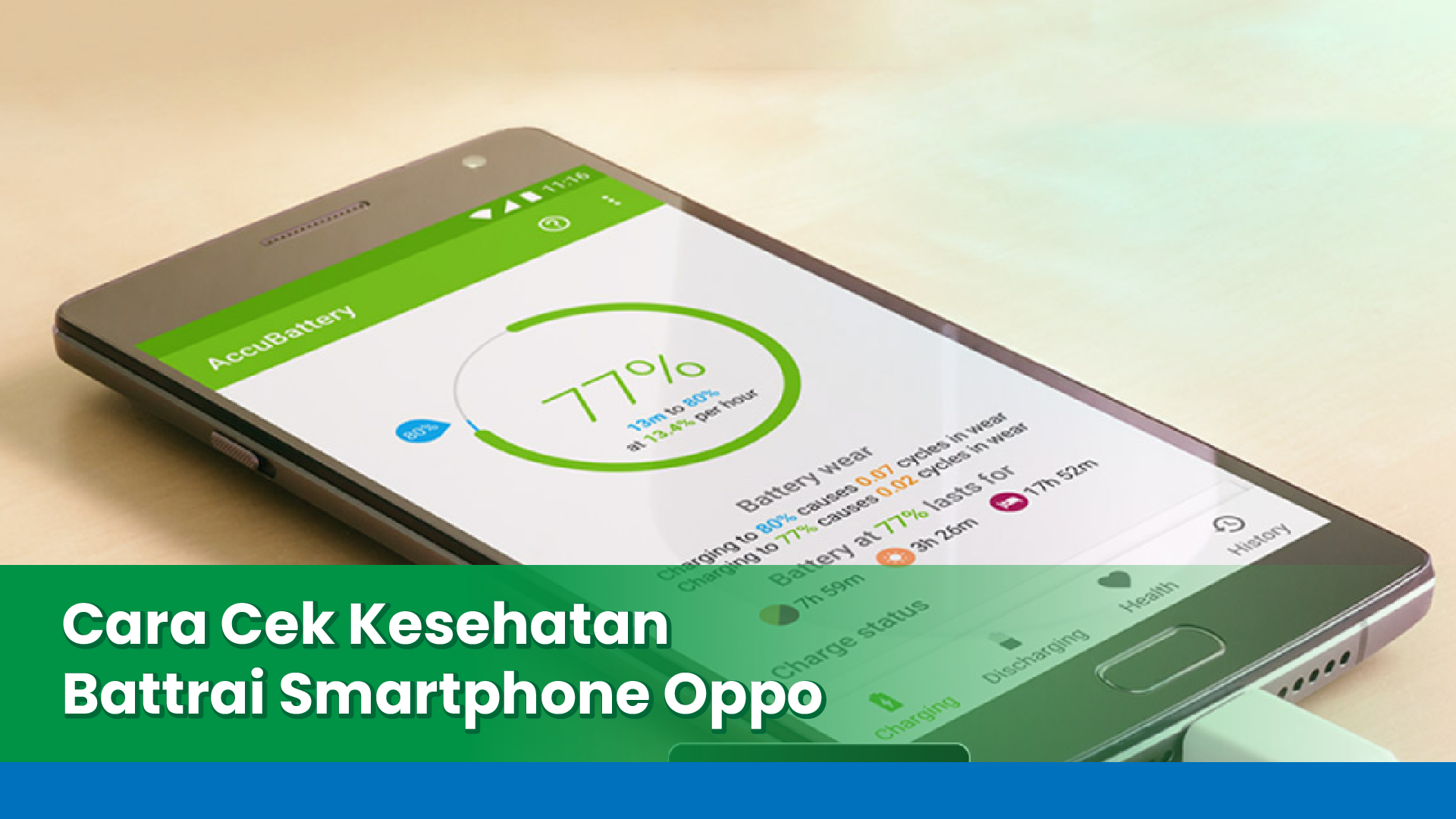 cara mengecek kesehatan baterai Oppo