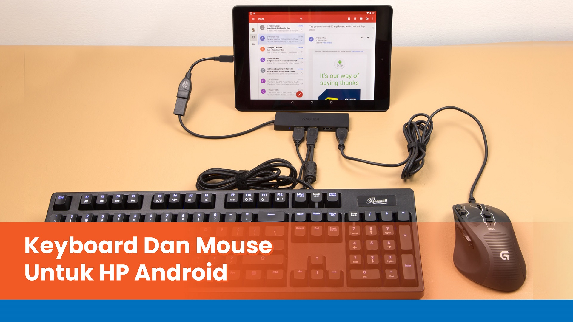 keyboard dan mouse untuk HP android