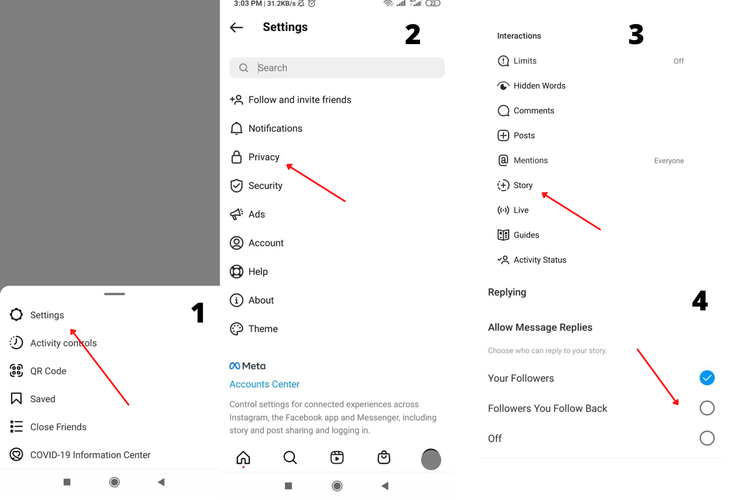 Cara Menghilangkan Komentar di Story Instagram